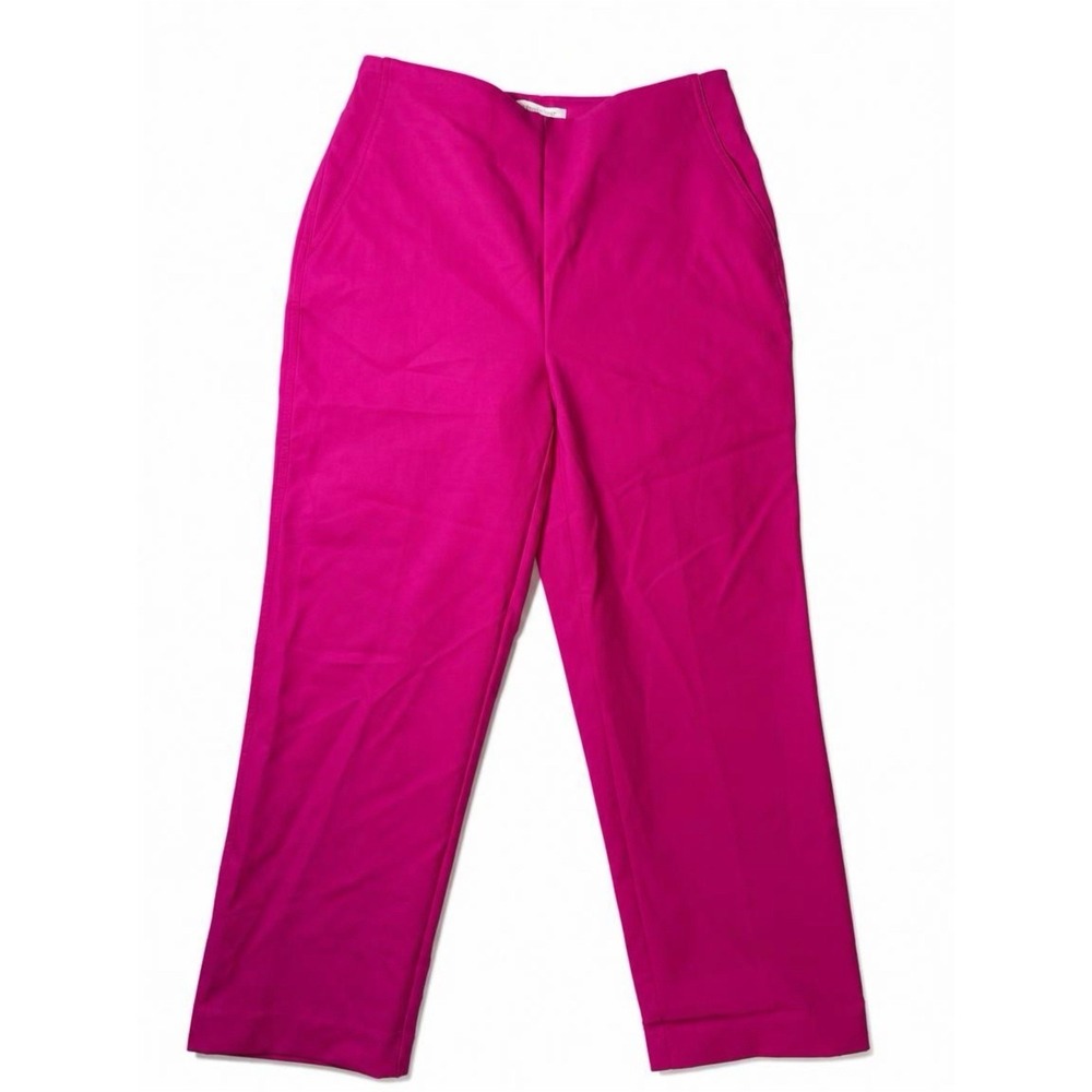 Rachel Zoe Hot Pink Ankle Pants Womens 4 Stretch Tailored Crop Workwear